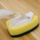 Kitchen Cleaning Brush Scrubber Washing Dish Bowl With Refill Liquid Soap R F6F8