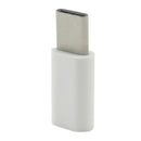 White USB 3.1 Type C Male to Micro USB Female Data Adapter for Tablet&Phone BX