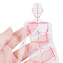 Fashion Ruler Fashion Line Drawing Human Dynamic Template for Cloth Renderin Nw