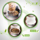 Cat Bowl, Shallow Cat Food Bowls,Wide Cat Dish,Non Slip Cat Feeding Bowls,C J2T2