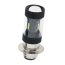 H4/BA20D/P15D 36W Motorcycle Headlight Bulb 3000LM Headlamp P15D White