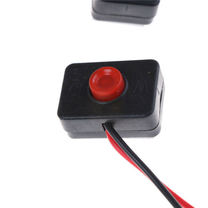 2PCS DC 12V 2A Adhesive Base Push Button Action Wired Switch for  Y Kw