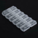 12 Grids Tool Jewelry Storage Box Portable Mini Kit Double Rows Box Display A