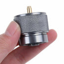 1Pc 1LB Small Gas Tank Adapter Camping Propane Input Lindal Output Stove Adapter
