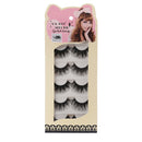 5 Pairs Soft Handmade Black Long Makeup Natural Thick False Eyelashes Eye Lashes