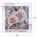 5D DIY Special Shaped Diamond Painting Retro Flower Cross Stitch Embroidery