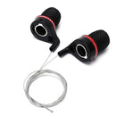 1 Pair Twist Bicycle Gear Shifters Bike Grip Speed Derailleur Bicycle Parts  FT