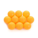 10pcs Yellow Plastic Elastic Golf Practice Balls Training Aid 55K M&
