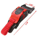 1X Quick Release Helmet Strap Buckle Pull Buckles Black & Red  JP NTAT3C