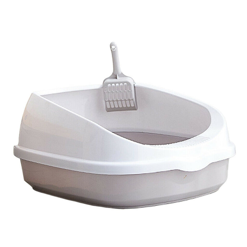 2Pcs Pet Toilet Bedpan Anti  Cats Litter Box Cat Dog Tray W/Scoop