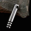 Cylinder Shape Stainless Steel Cremation Ashes Urn Pendant Keepsake