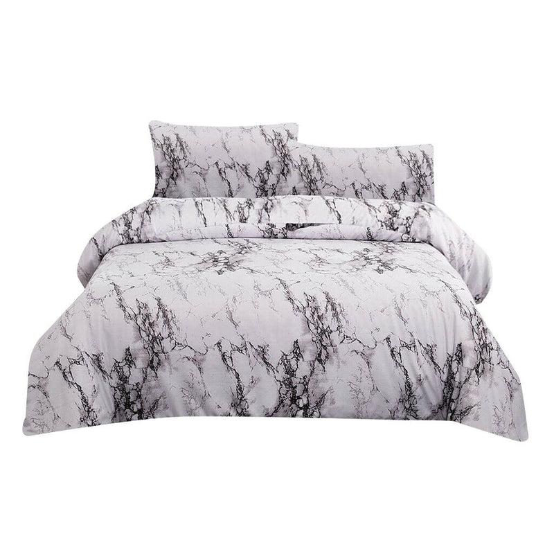 3pcs/set Marble Bedding Set Comforter Cover Pillow Cover Polyster Queen
