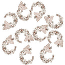 10 Enameled Butterfly&Flower Love Flatback Buttons DIY Wedding Embellishment