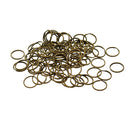 100Pcs Split Keychain Key Rings Jump Rings Round Keyfob Metal Accessory 20mm
