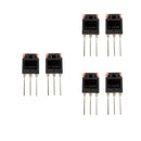 6 Pieces Transistors NPN 40 V 450 V 12A 3 Pin TO 126 TO 3P Crystal Valve