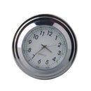 1Pcs 7/8" Waterproof Motorcycle Handlebar Clock Watch Aluminum Luminous White