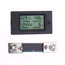 100A DC Digital Watt KWH Current Power Energy Meter Ammeter Voltmeter 7-100