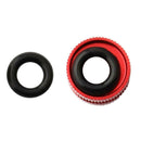 1 Pair Bike Tire Law Mouth Nut Tire Inner Tube Valve Nut Replacement Red