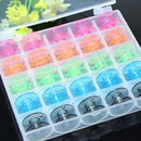 25X Sewing Machine Empty Bobbin Case in Storage Box for  Brother Singer. LJ