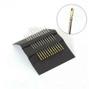 12x Thick Big Eye Sewing Self-Threading Needles Embroidery Hand Sewing Sets T0B1