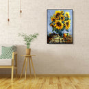 Painting By Numbers Kit DIY Canvas Oil Art Picture Deccor (Sunflower) A