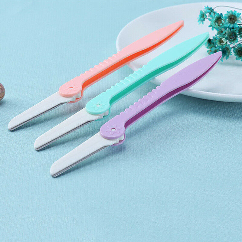 3x Eyebrow Razor Trimmer Facial Shape Grooming Hair Blade Beauty Cutting T XGG