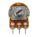 5pcs 6mm Split Shaft Top Adjustment Rotary Linear Potentiometers B1K T2R7