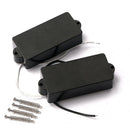 4 String Closed Bass  Pickup Black for Bass Guitar, Easy to Install