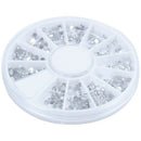 3000 Pcs Crystal Glitter Rhinestone Nail Art Tips Decoration 2mm+Wheel Beau U5L9