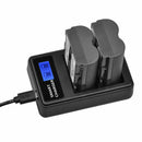 1X(Bp-511/511A Usb Lcd Display Dual Port Battery Charger For Eos 1000D,Eos