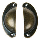 12X bronze Iron sheet semicircle shell handle G8A9