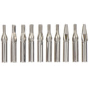 10Pcs/Set Stainless Steel Assorted Tattoo Nozzle Tip For Tattoo Needles Set  ME
