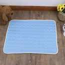 Summer Pet Cooling Ice Mat Cat Dog Sleeping Blanket Cushion (Sky Blue L) A