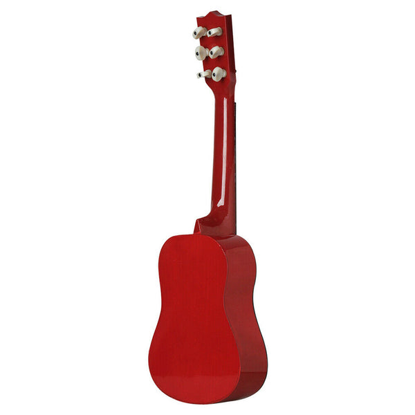 21 inch Portable Mini Guitar Wood 6 Strings Ukulele Children Learning Toys