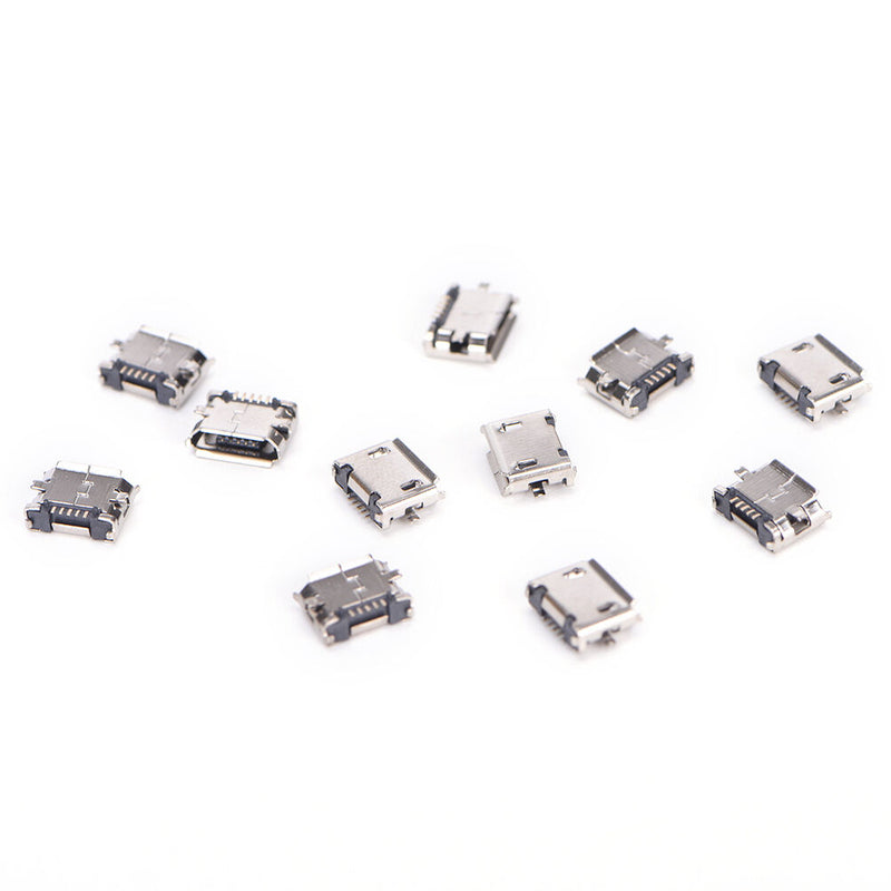 10X Micro USB 5pin B  Female Connector For Connector 5 pin Charging Socket J Cy