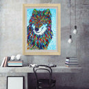 5D DIY Special Shaped Diamond Painting Wolf Animal Cross Stitch Embroidery