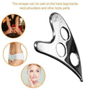 Stainless Steel Scraping Body Guasha Board Scrapper Plate Massage L0Z2