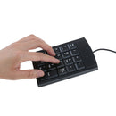 Wired USB numeric keypad mini numberPad digitals keyboard 19key forPro/MacBoo Hn