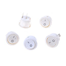 5 X Car 12V ON/OFF Round Rocker Boat Toggle Switch Push Button White  Gw