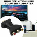 HDMI Male to 3 RCA Female Composite AV Audio Video Adapter Converter for TV New