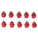 10Pcs/Set Enamel Alloy Ladybug Charms Pendant Jewelry Findings DIY Making  JR