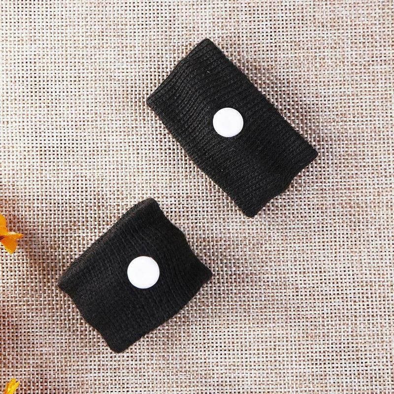 2pcs Morning Sickness Wrist Bands Anti Motion Sickness Wristband (Black)