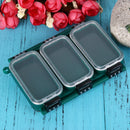 Double Sided 6 Compartments Waterproof Plastic Fishing Tackle Box Lure Box