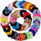 12Pcs/Pack Hair Scrunchies Velvet Elastics Hair Ties Bands Ties Ropes