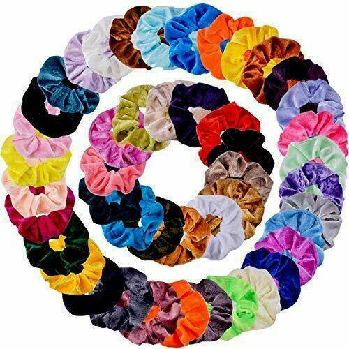 12Pcs/Pack Hair Scrunchies Velvet Elastics Hair Ties Bands Ties Ropes