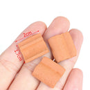 25PCS Niniature S Red Roof Tile Turning Mould Scenario Sand Table Diy Mater Gw