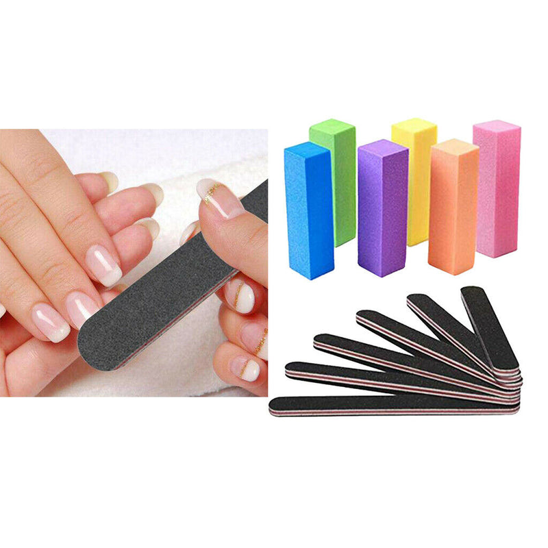 12x Nail Buffer Polishing Block File Sanding Manicure Pedicure Polish Shine Tool