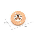 Manual Restaurant DIY Wooden Anti Slip Labor Saving Round Shape Bottle Opener