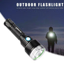 L2 LED Portable Outdoor Hiking Aluminum Alloy Flashlight USB Rechargeable