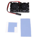 Double Cooling Fan Cooler Radiator Heatsink Kits for Raspberry Pi 4B-ly